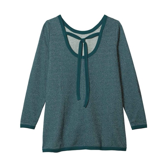 Studio 1886 Tie Back Glitter Top - Picture 5 of 11